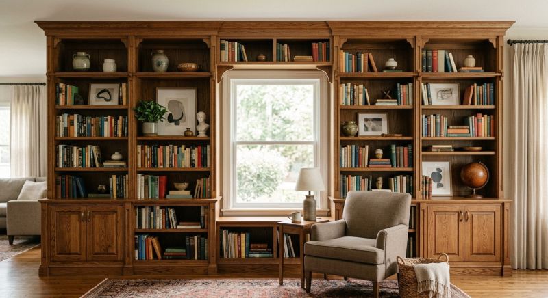 Custom Bookshelves Installation in Alexandria, VA