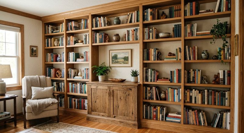 Custom Bookshelves Installation in Fairfax, VA