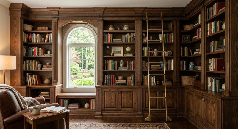 Built In Bookcase Installation in Frederick, MD