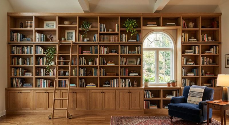 Built In Bookshelves Installation in Raleigh, NC