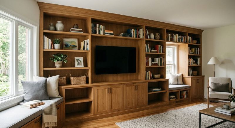 Built In Tv Cabinetry in Greensboro, NC