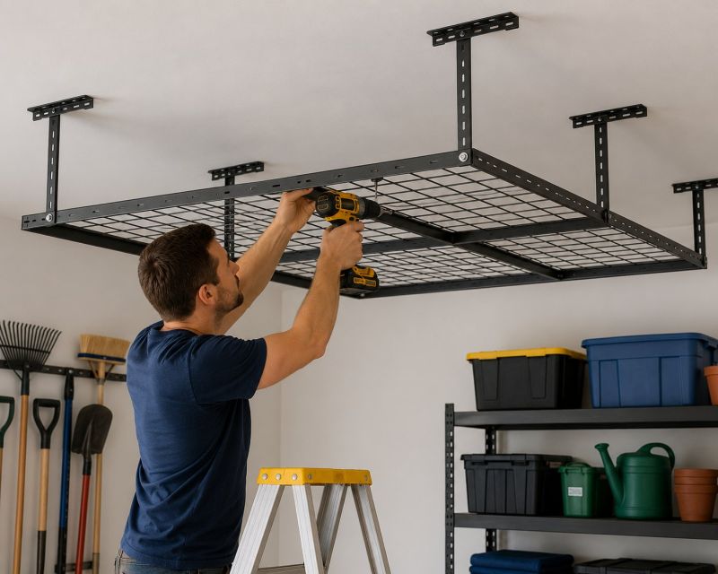 Ceiling Rack Installation in Winston Salem, NC