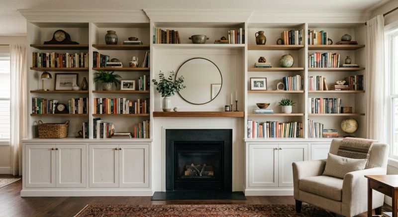 Fireplace Cabinet Installation in Greensboro, NC