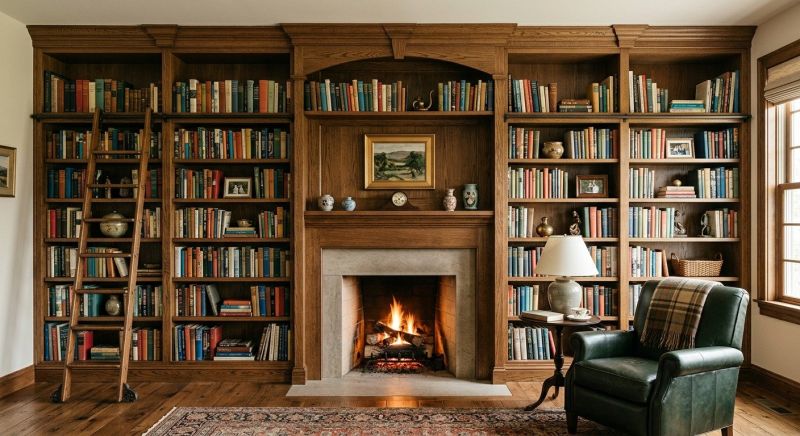 Fireplace Shelves Installation in Fairfax, VA