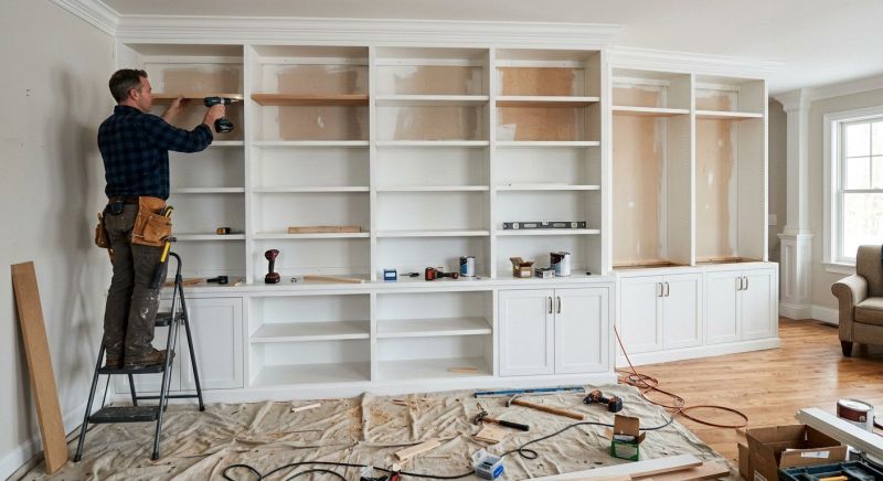 Mudroom Shelving Installation in Winston Salem, NC