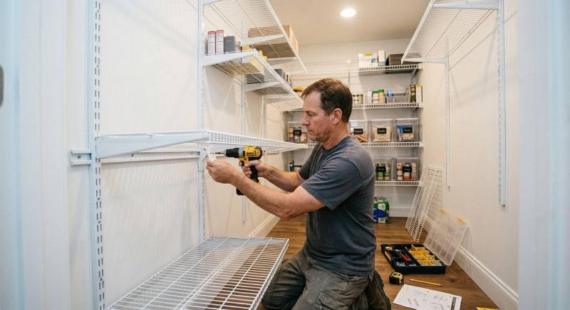Overhead Shelving Installation in Frederick, MD